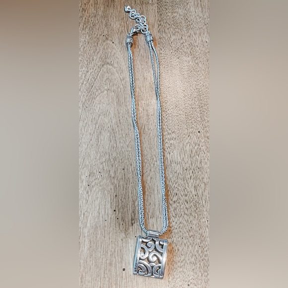 Brighton Deco Lace Silver Necklace - Picture 3 of 3